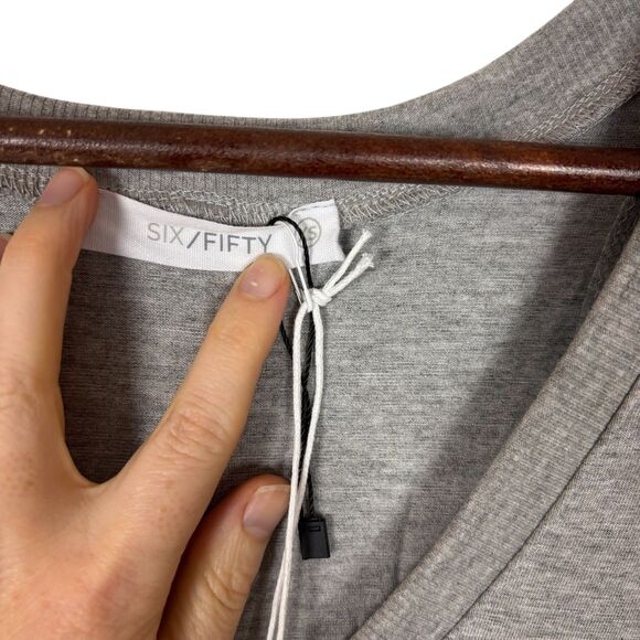 NWT Six Fifty Brooke Gray Short Sleeve Layered Knit Mini Dress Women’s XS - Picture 5 of 9